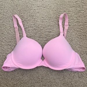 victoria secrete pink push-up bra 32 c